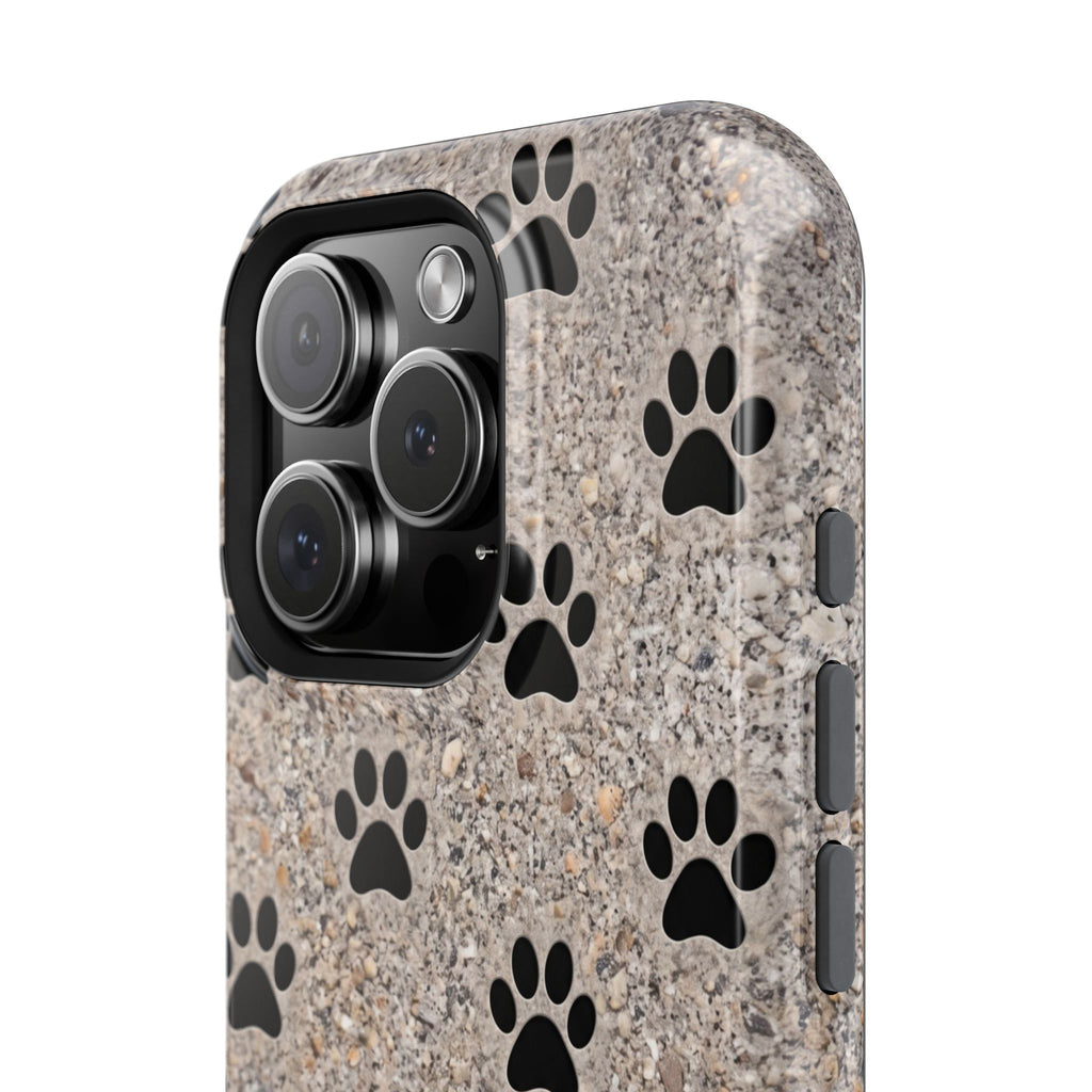A True Friend Leaves Paw Prints Phone Case — Impact-Resistant Wireless Charging Cover