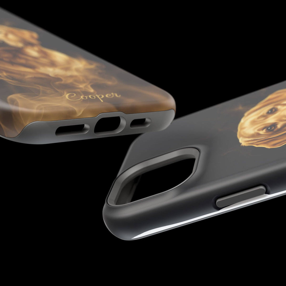 Personalized Gold Smoke Labrador Phone Case — Tough Magnetic Case with Wireless Charging