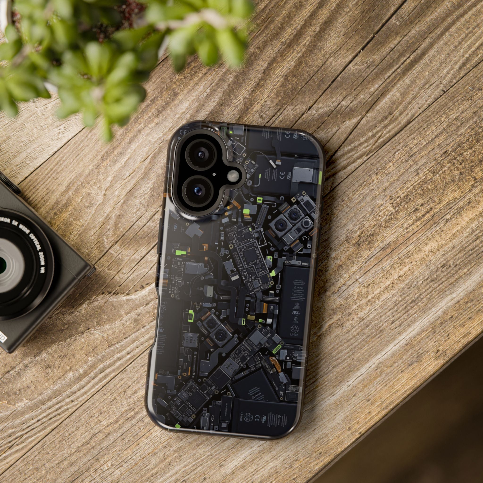 Circuit Core Phone Case — Motherboard Print Wireless Charging Cover