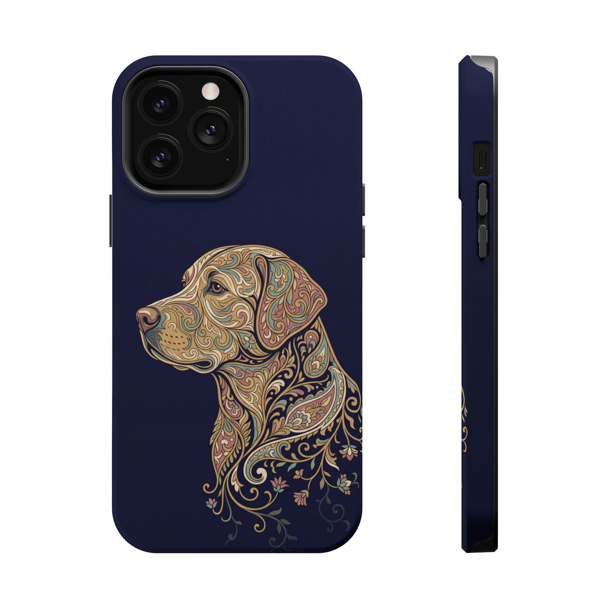 Paisley Labrador Phone Case — Tough Magnetic Case with Wireless Charging