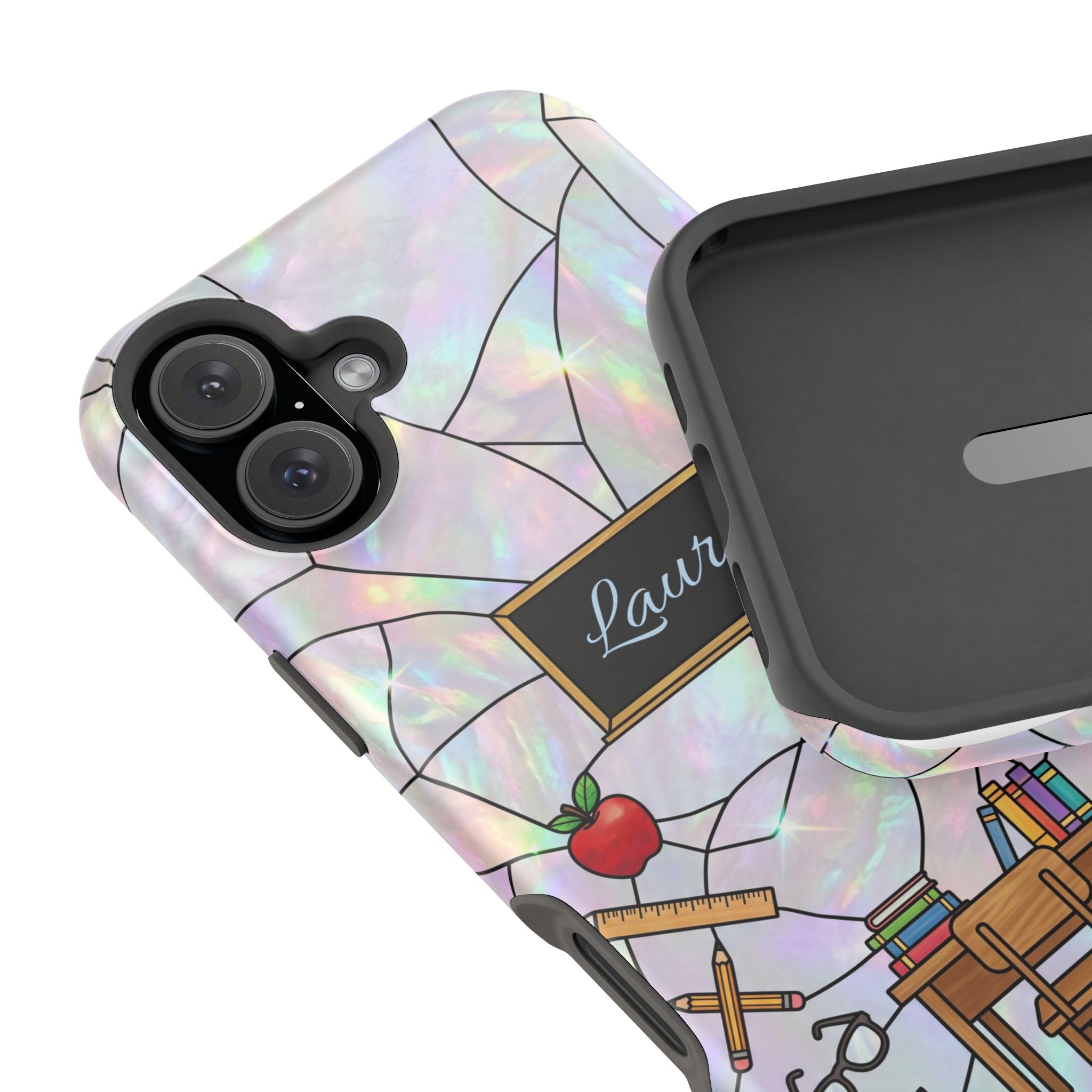 Personalized Teacher Phone Case — Impact-Resistant Wireless Charging Cover