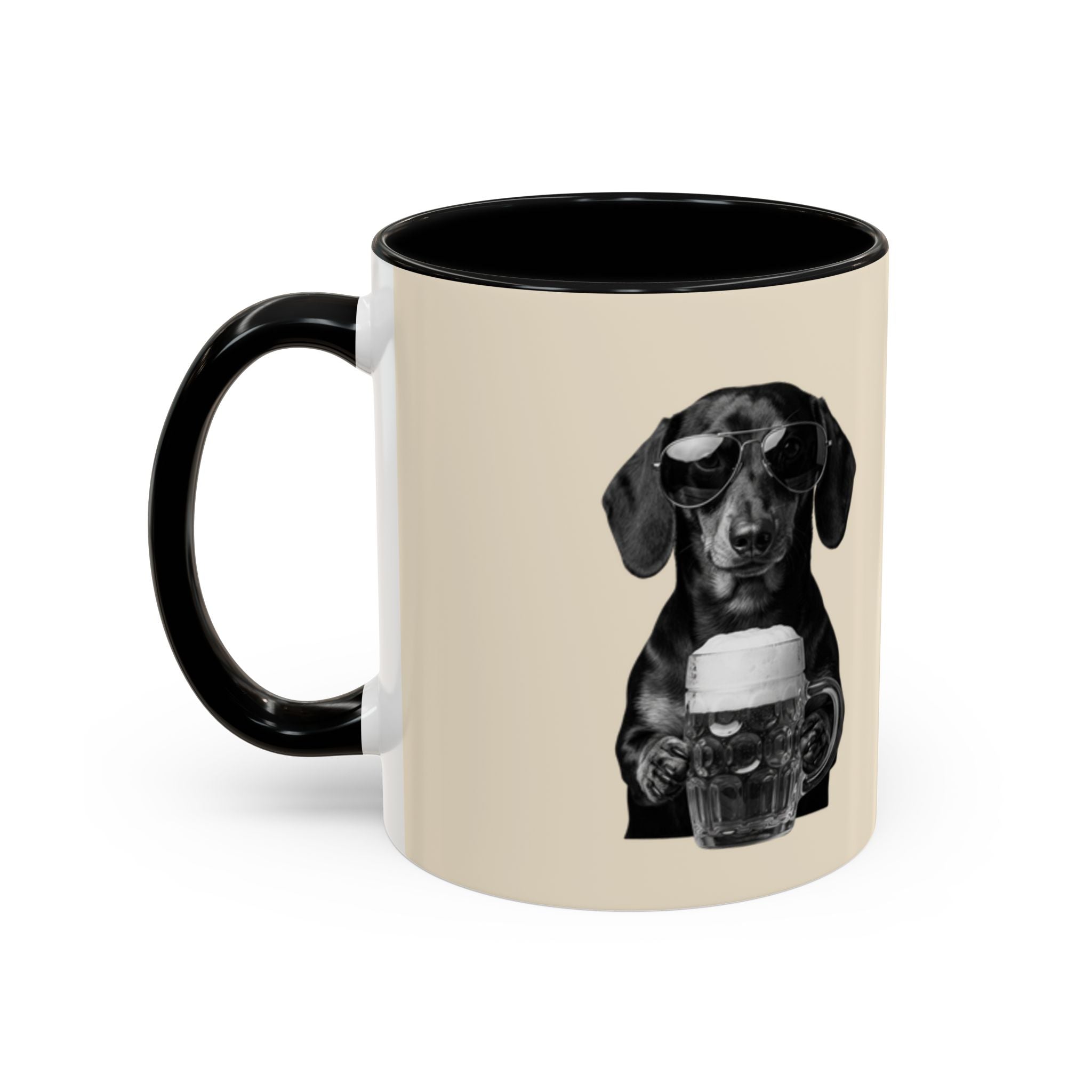 Personalized Dachshund Mug | Custom Name Coffee Mug | Funny Sausage Dog Gift | Beer Lover Dog Mug