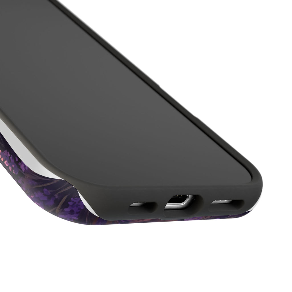 Personalized Dachshund Lavender Field Phone Case — Wireless Charging Cover