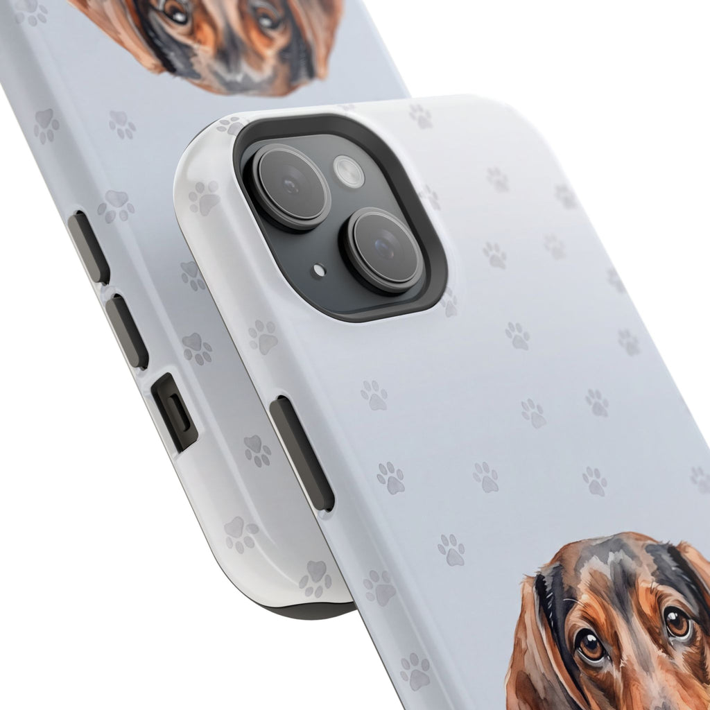 Dachshund Watercolor Portrait Phone Case | Elegant Sausage Dog Art Print | iPhone & Samsung