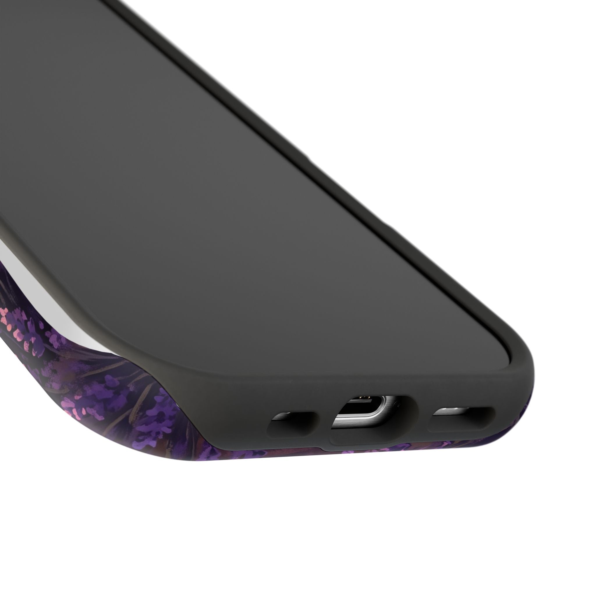 Personalized Dachshund Lavender Field Phone Case — Wireless Charging Cover
