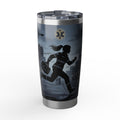Paramedic/EMT 20oz Tumbler – Female Paramedic Running Silhouette Design