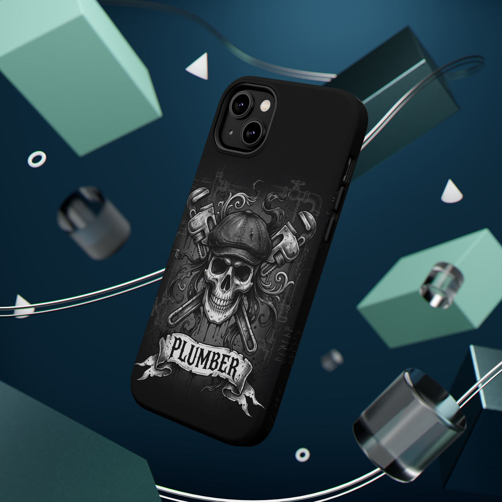 Skull & Wrenches Plumber Phone Case — Wireless Charging Cover