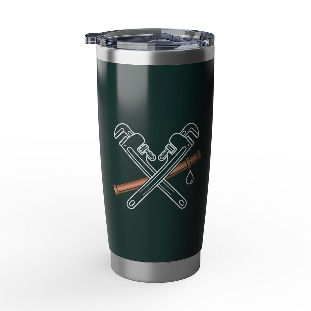 Funny Plumber Tumbler – "I Deal With Your Crap" Pipe Wrench Design 20 oz