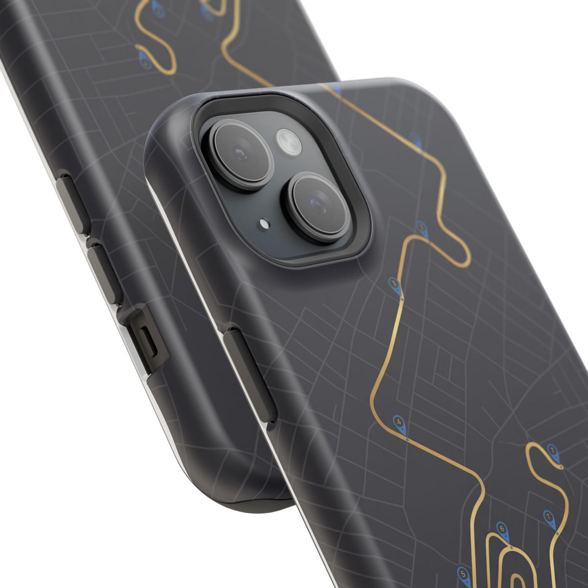 Paramedic/EMT Route Line Phone Case — Magnetic Wireless Charging Cover