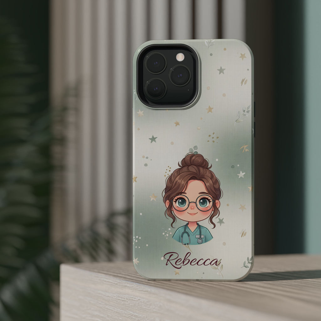 Personalized Starry Nurse Phone Case — Wireless Charging Cover