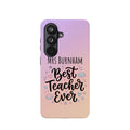 Best Teacher Ever Personalized Phone Case — Wireless Charging Cover