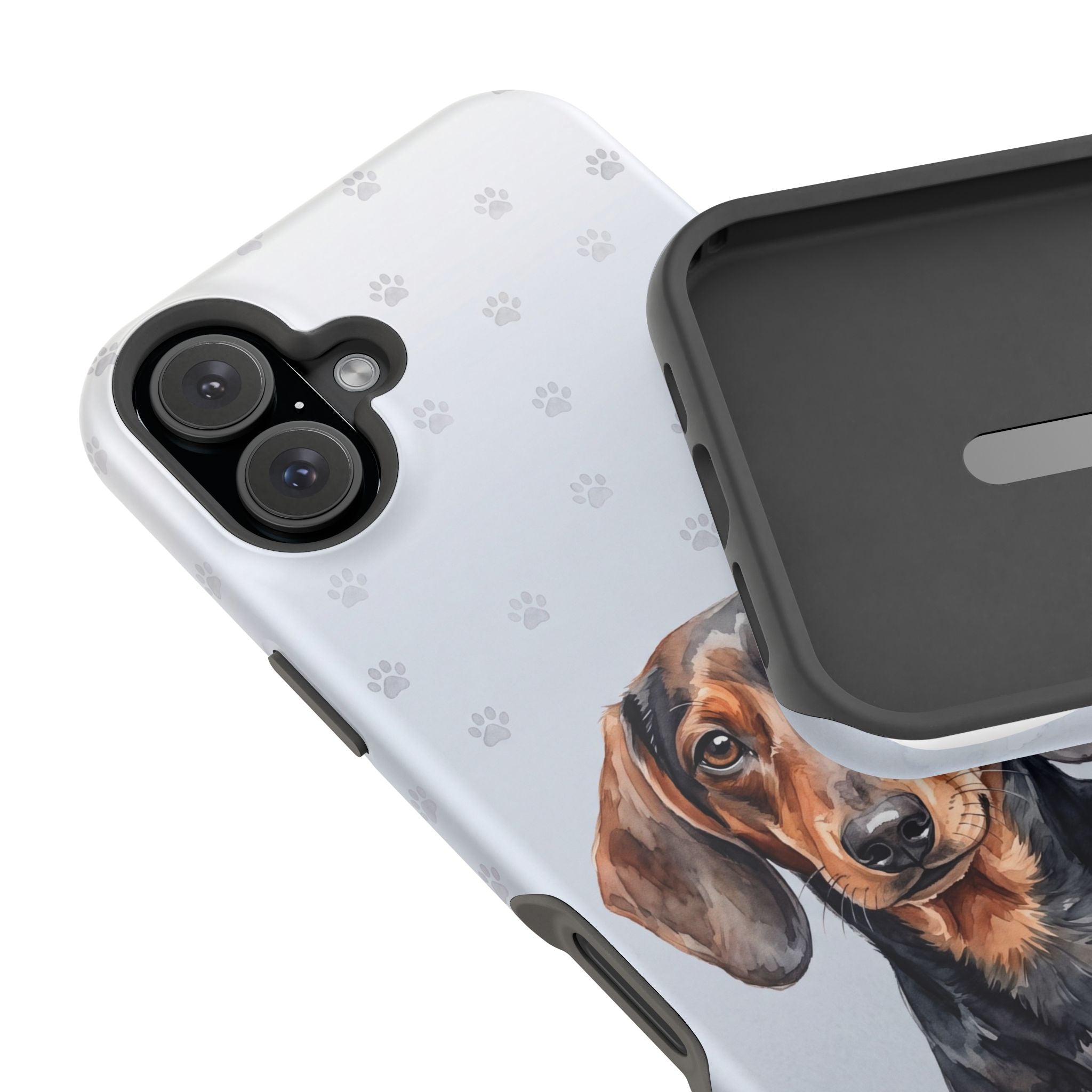 Dachshund Watercolor Portrait Phone Case | Elegant Sausage Dog Art Print | iPhone & Samsung