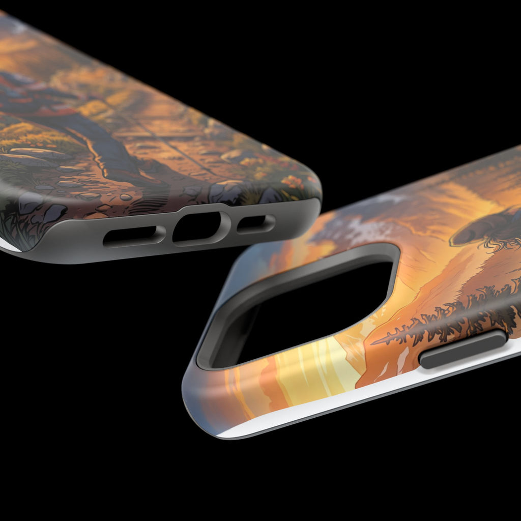 Paramedic/EMT Mountain Phone Case — Magnetic Wireless Charging Cover
