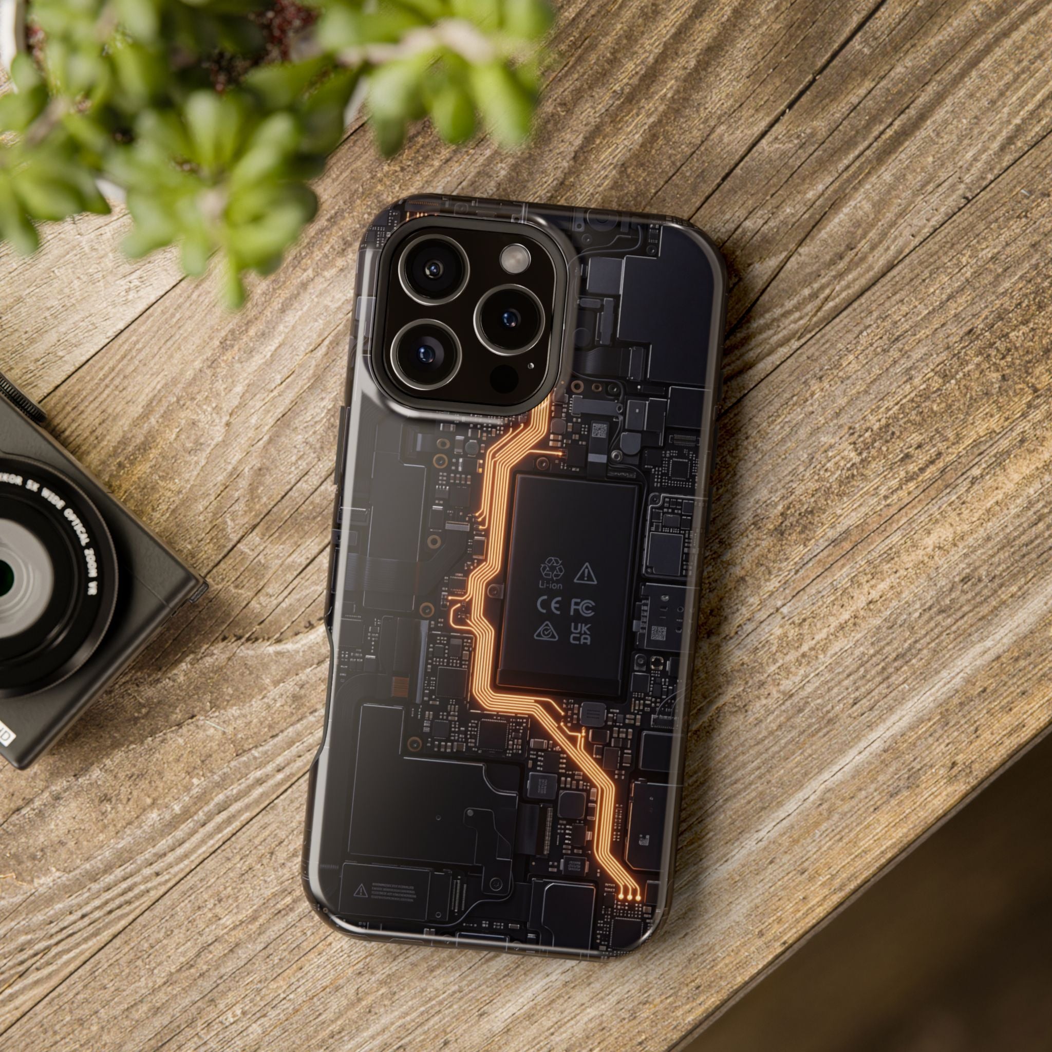 Electrician Circuit Bolt Phone Case — Impact-Resistant Wireless Charging Cover