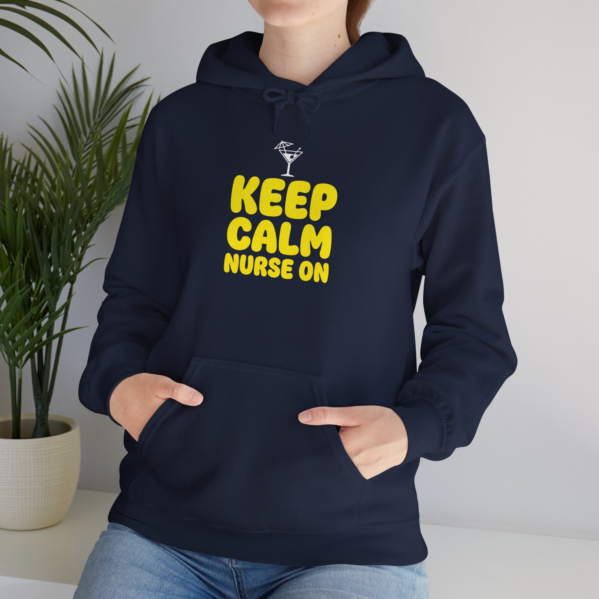 Keep Calm Nurse On Hoodie — Funny Nurse Graphic Pullover