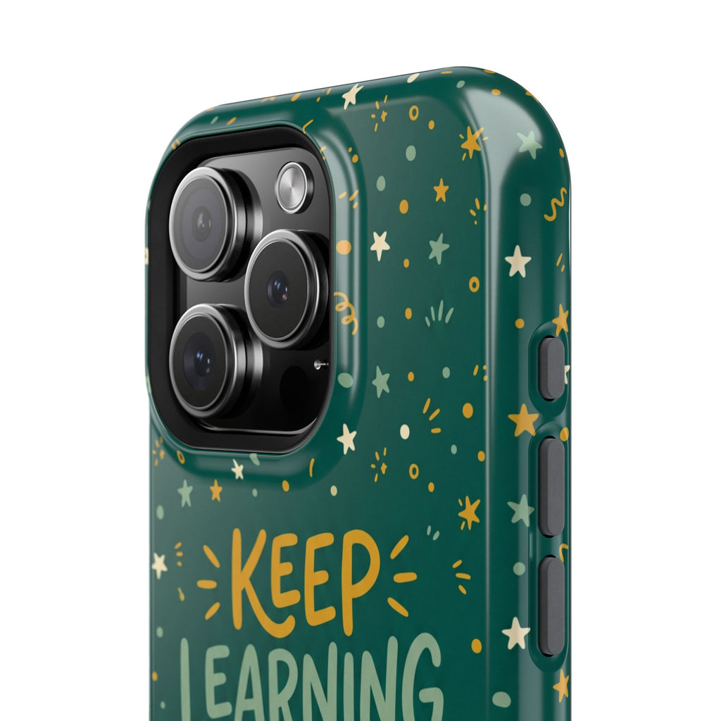 Keep Learning Keep Growing Teacher Phone Case — Wireless Charging Cover