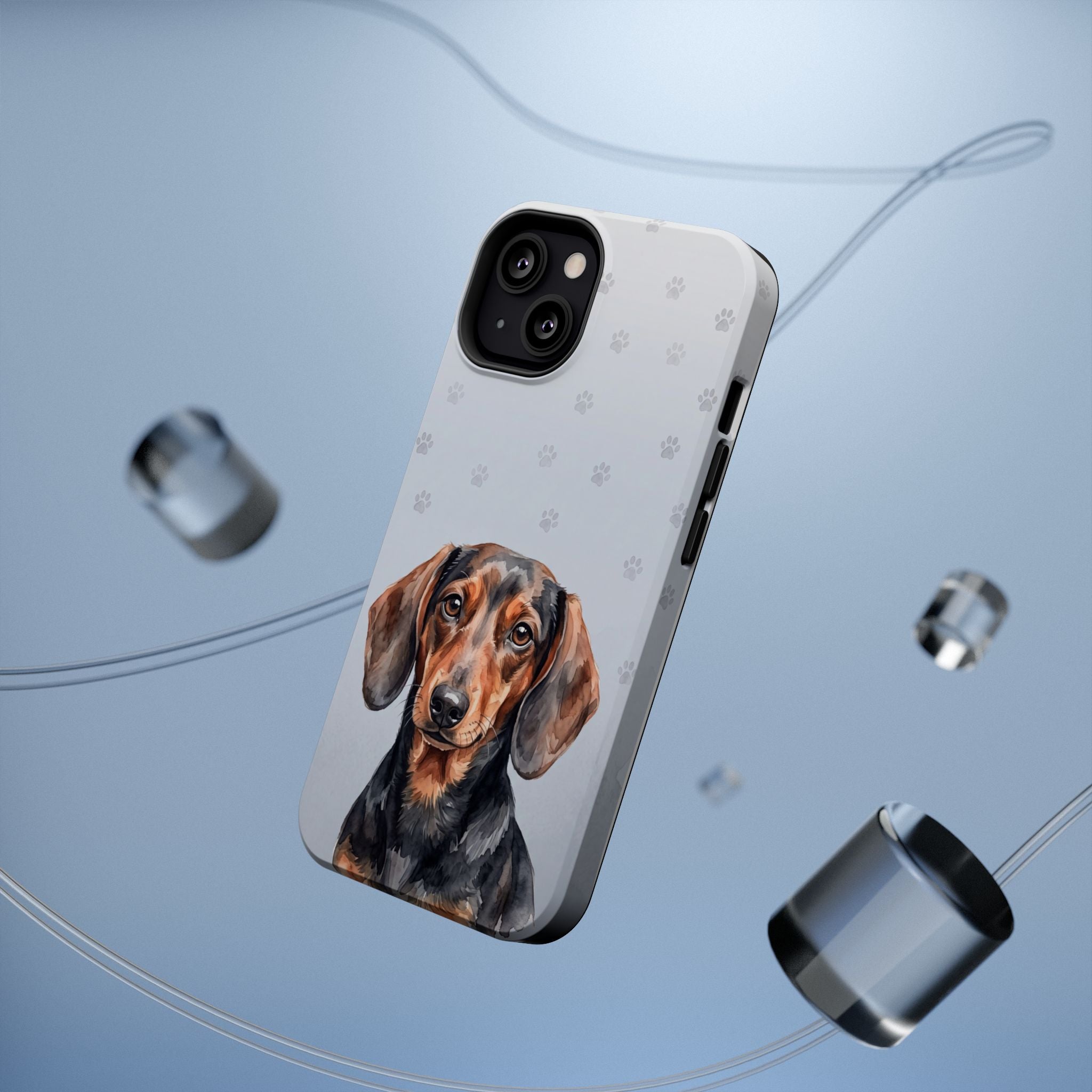 Dachshund Watercolor Portrait Phone Case | Elegant Sausage Dog Art Print | iPhone & Samsung