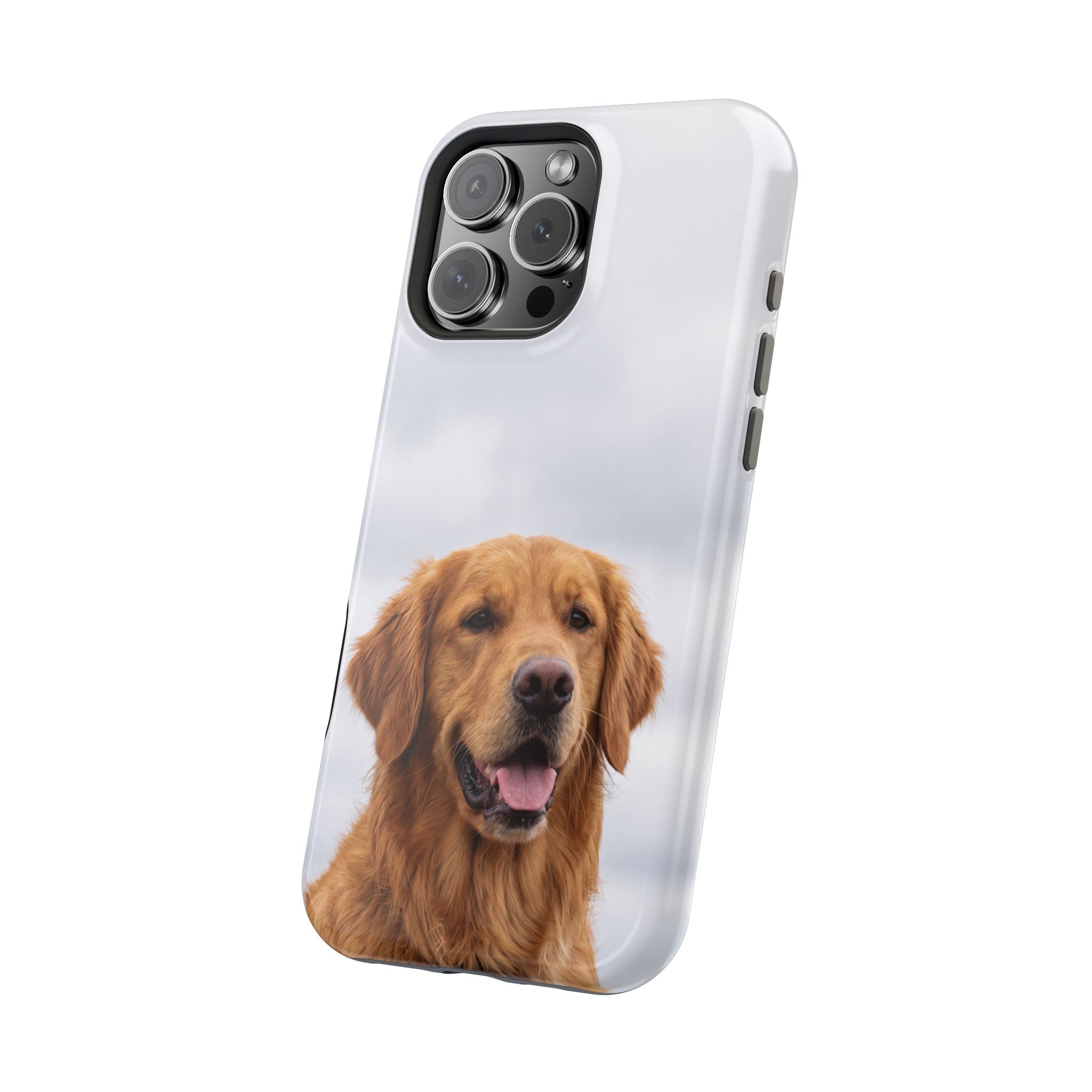 Golden Retriever Phone Case — Impact-Resistant Wireless Charging Cover