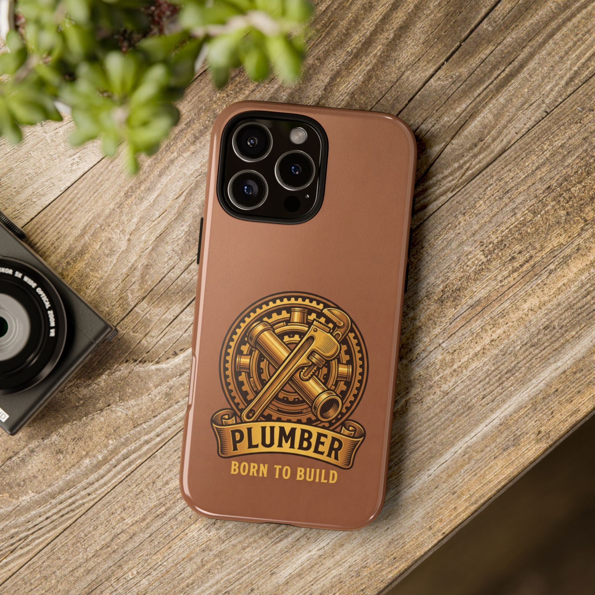 Plumber Born to Build Leather Phone Case - Samsung & iPhone Series