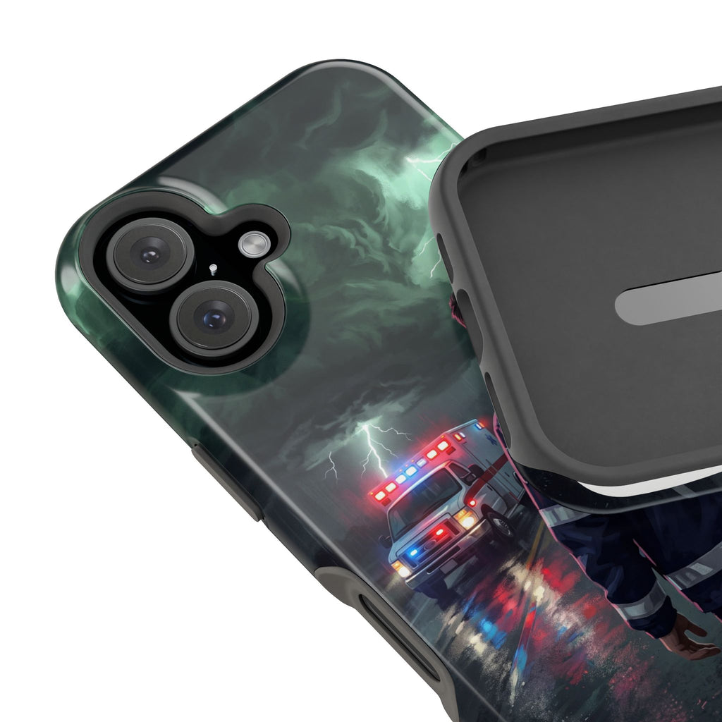 EMS Green Storm City Phone Case — Magnetic Wireless Charging Cover