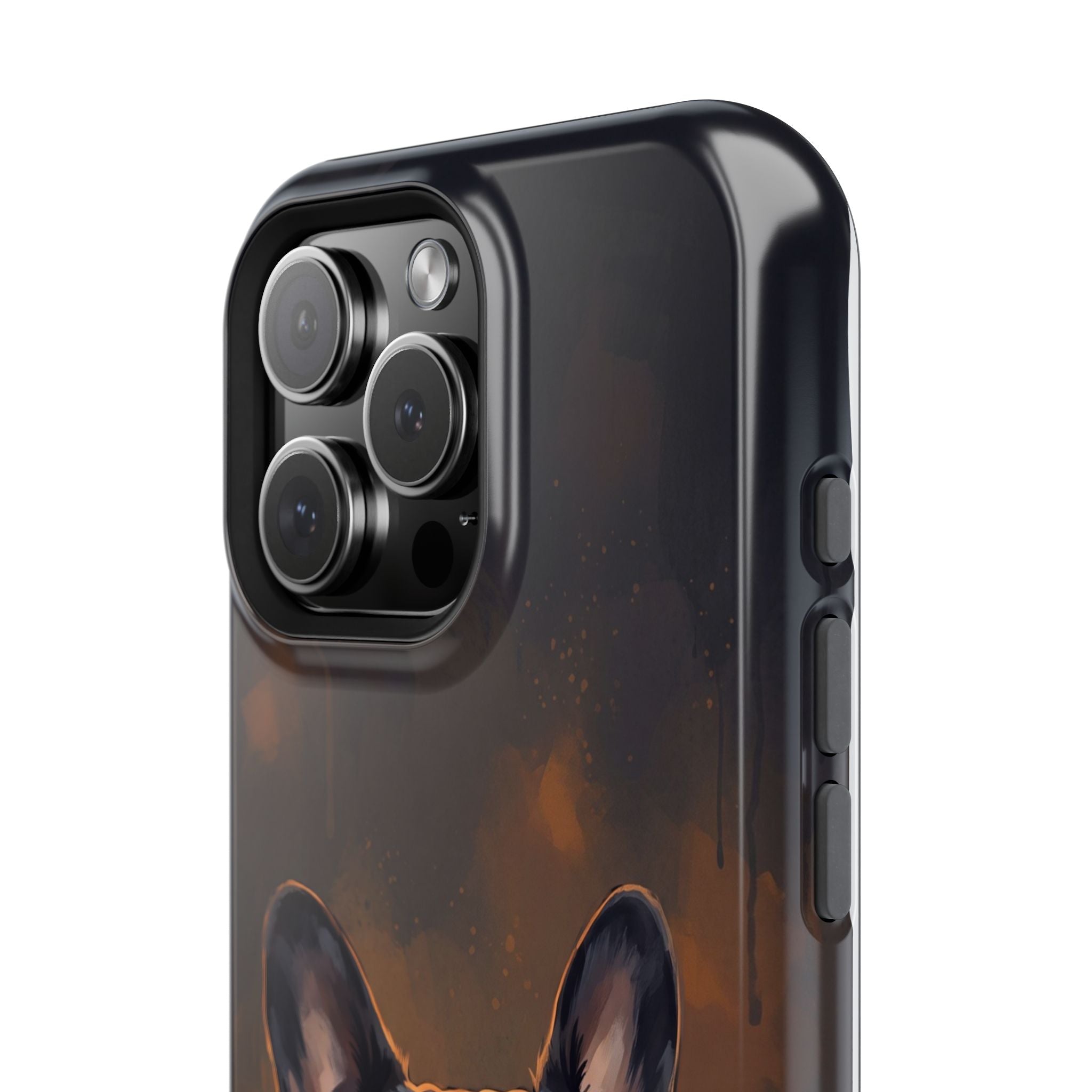 French Bulldog Portrait Phone Case — Impact-Resistant Wireless Charging Cover
