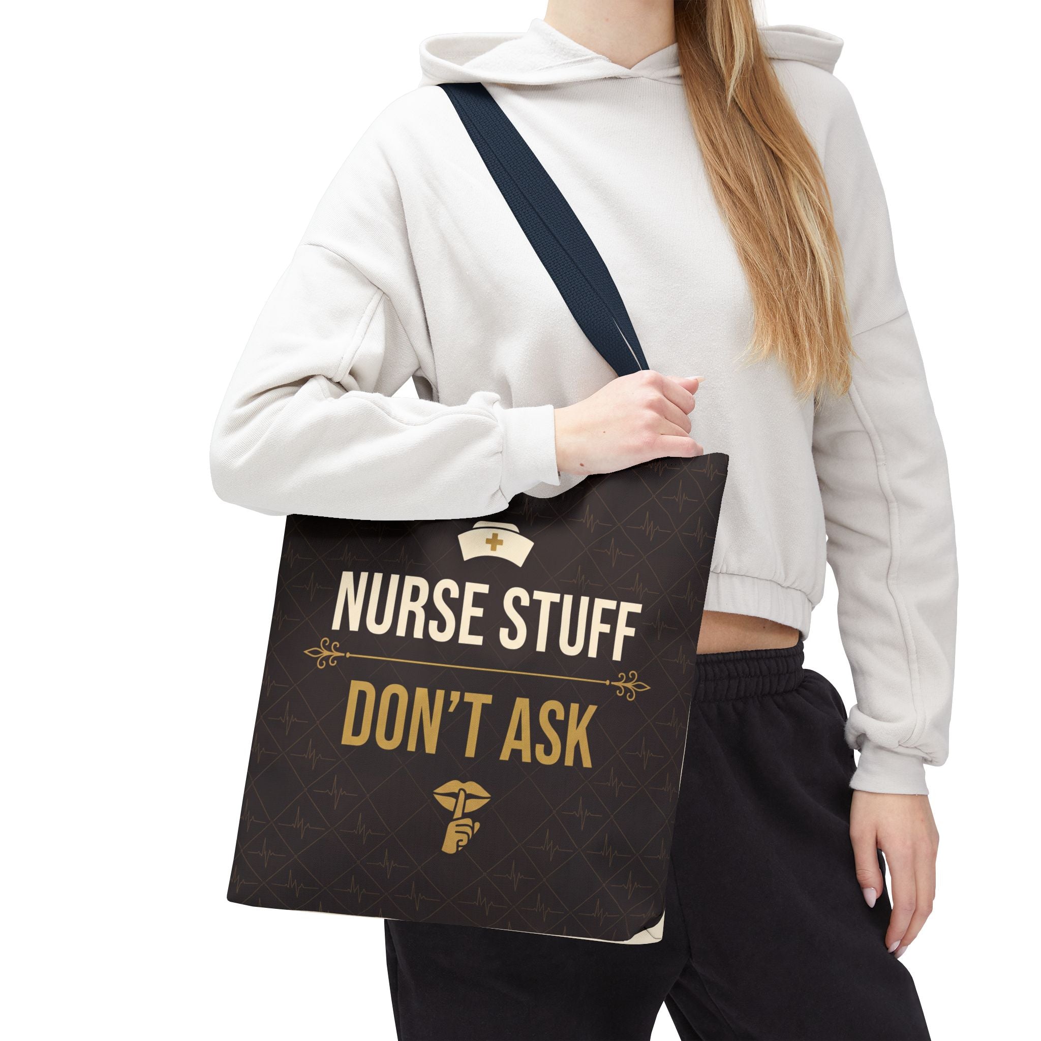 Nurse Stuff Don't Ask Tote | Funny Nurse Gift Tote Bag | Nurse Humour Appreciation Gift | Premium Polyester Carry-All