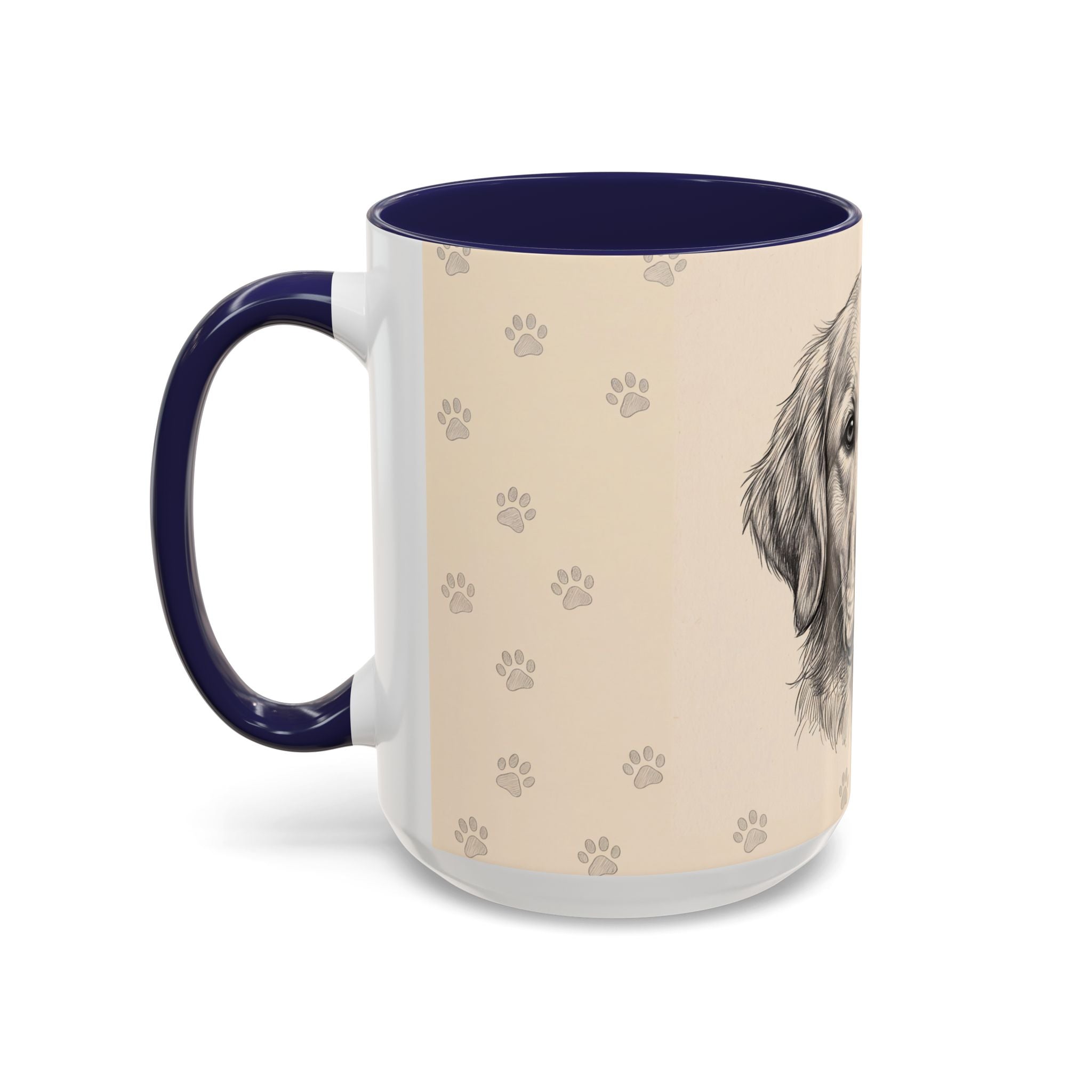 Golden Retriever Sketch Mug | Golden Retriever Lover Gift | Pencil Art Dog Coffee Mug