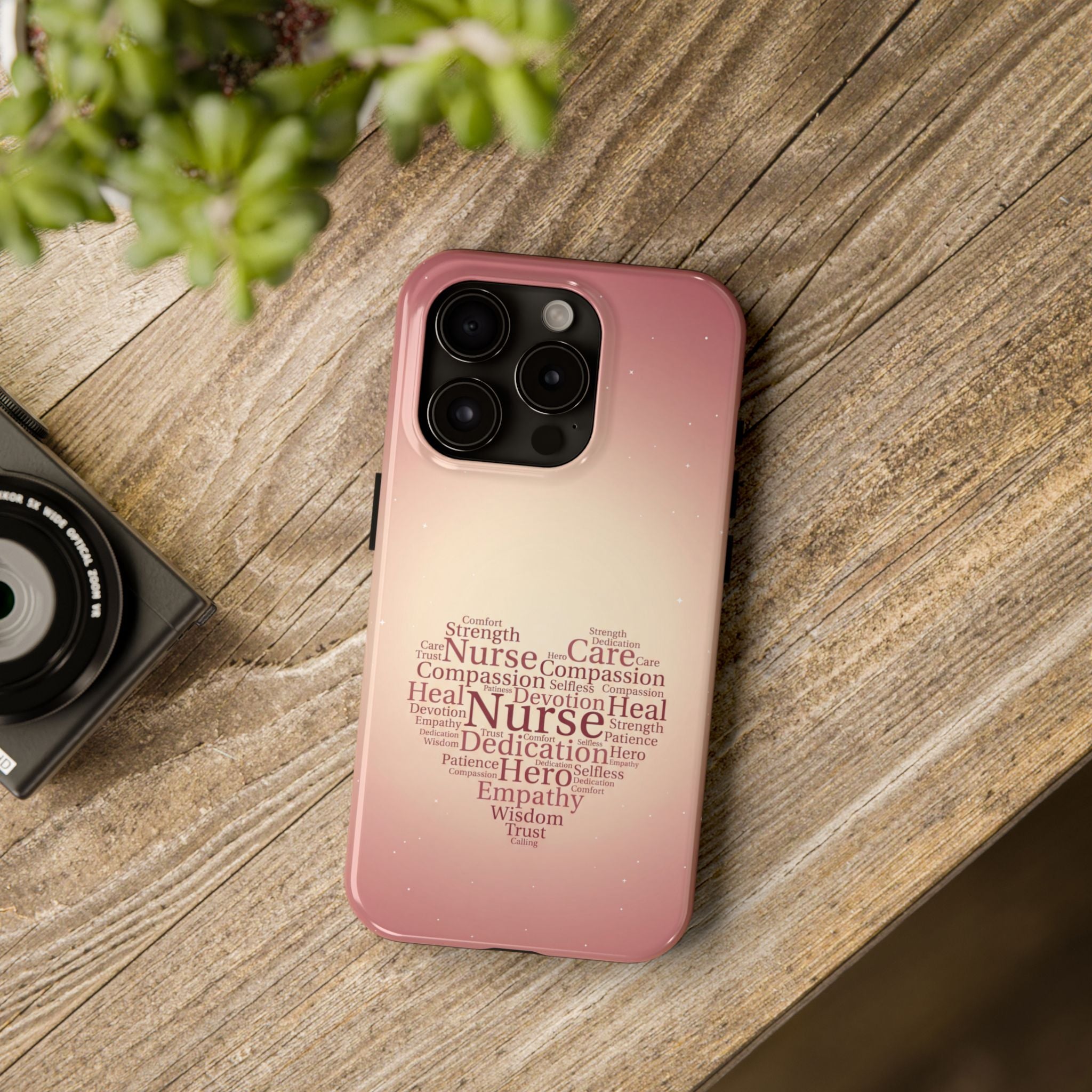Nurse Heart Word Cloud Phone Case | iPhone & Samsung Galaxy series