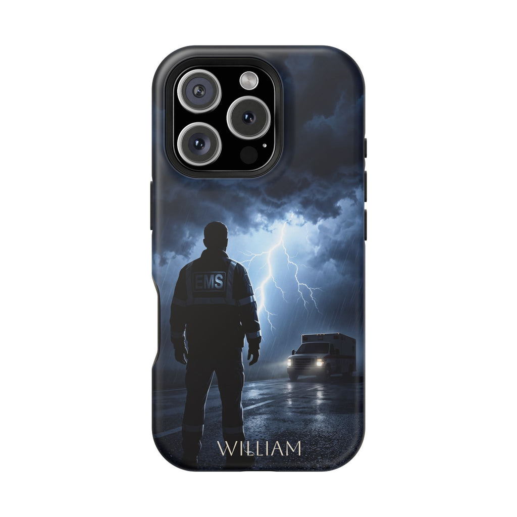 Personalized Lightning Storm EMS Phone Case — Wireless Charging Cover