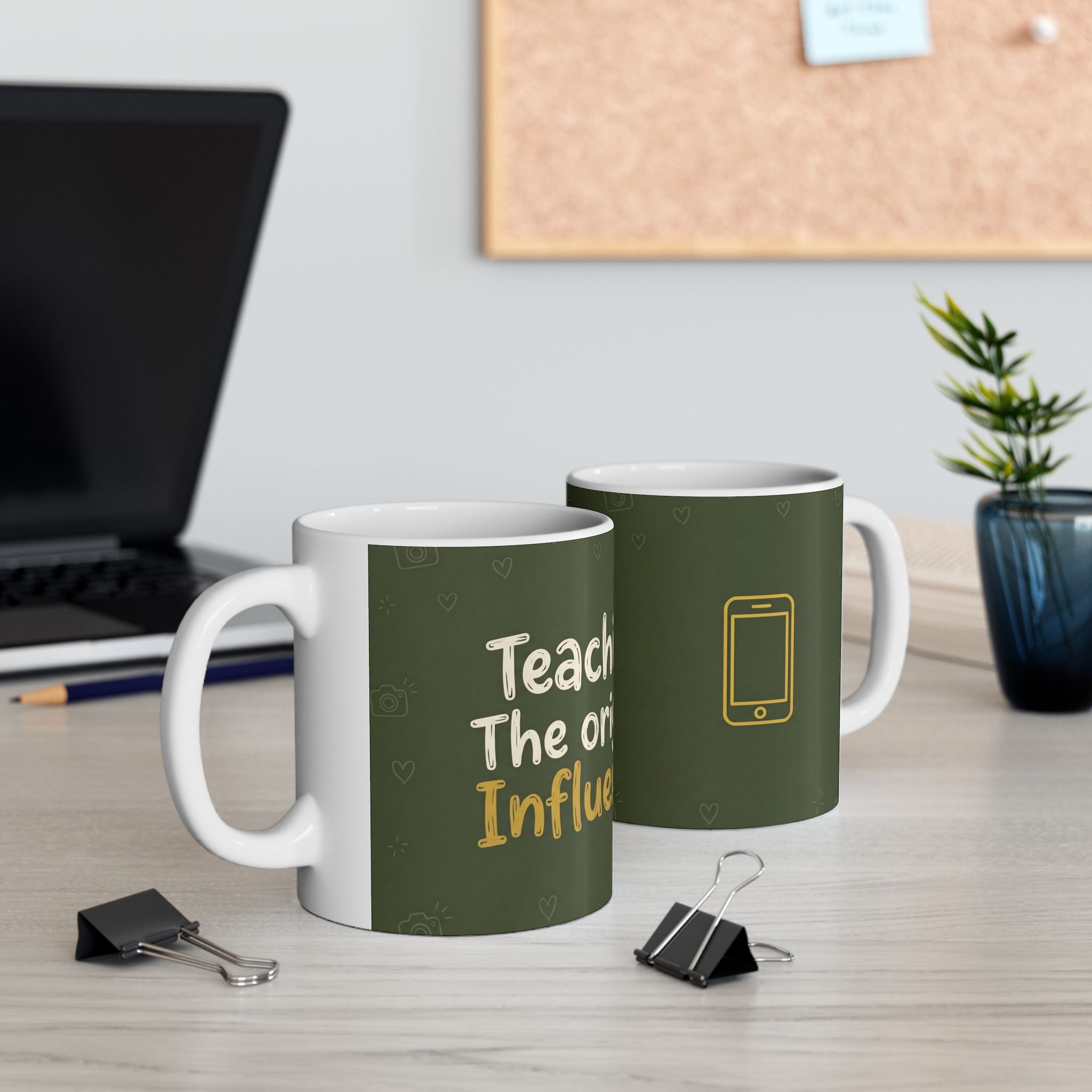 Teacher Gift Mug – Teaching: The original influencer - Funny Coffee Cup for Teachers
