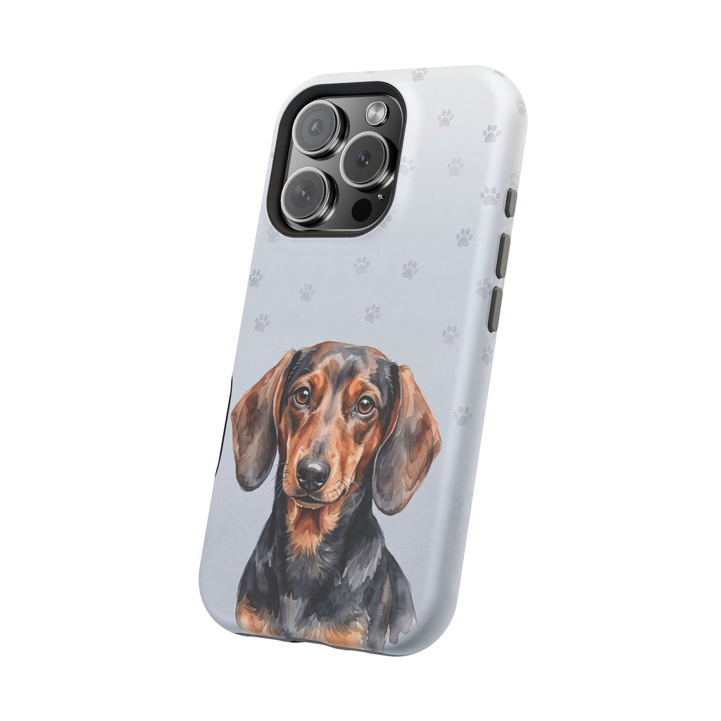 Dachshund Watercolor Portrait Phone Case | Elegant Sausage Dog Art Print | iPhone & Samsung
