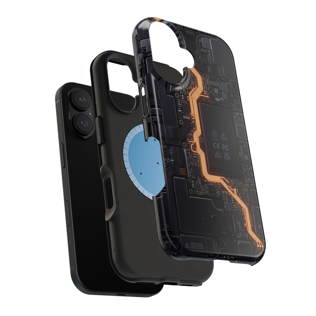 Electrician Circuit Bolt Phone Case — Impact-Resistant Wireless Charging Cover