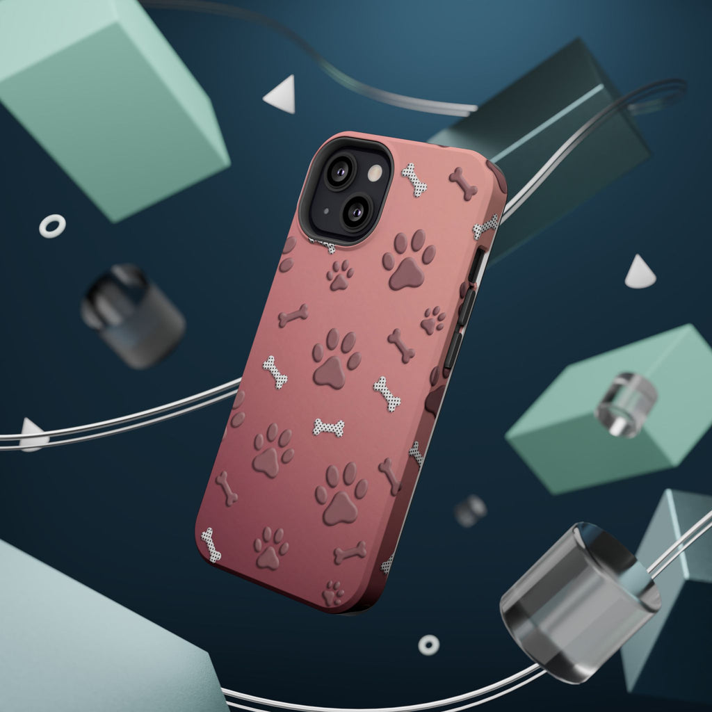 Paws & Bones Phone Case — Impact-Resistant Wireless Charging Cover