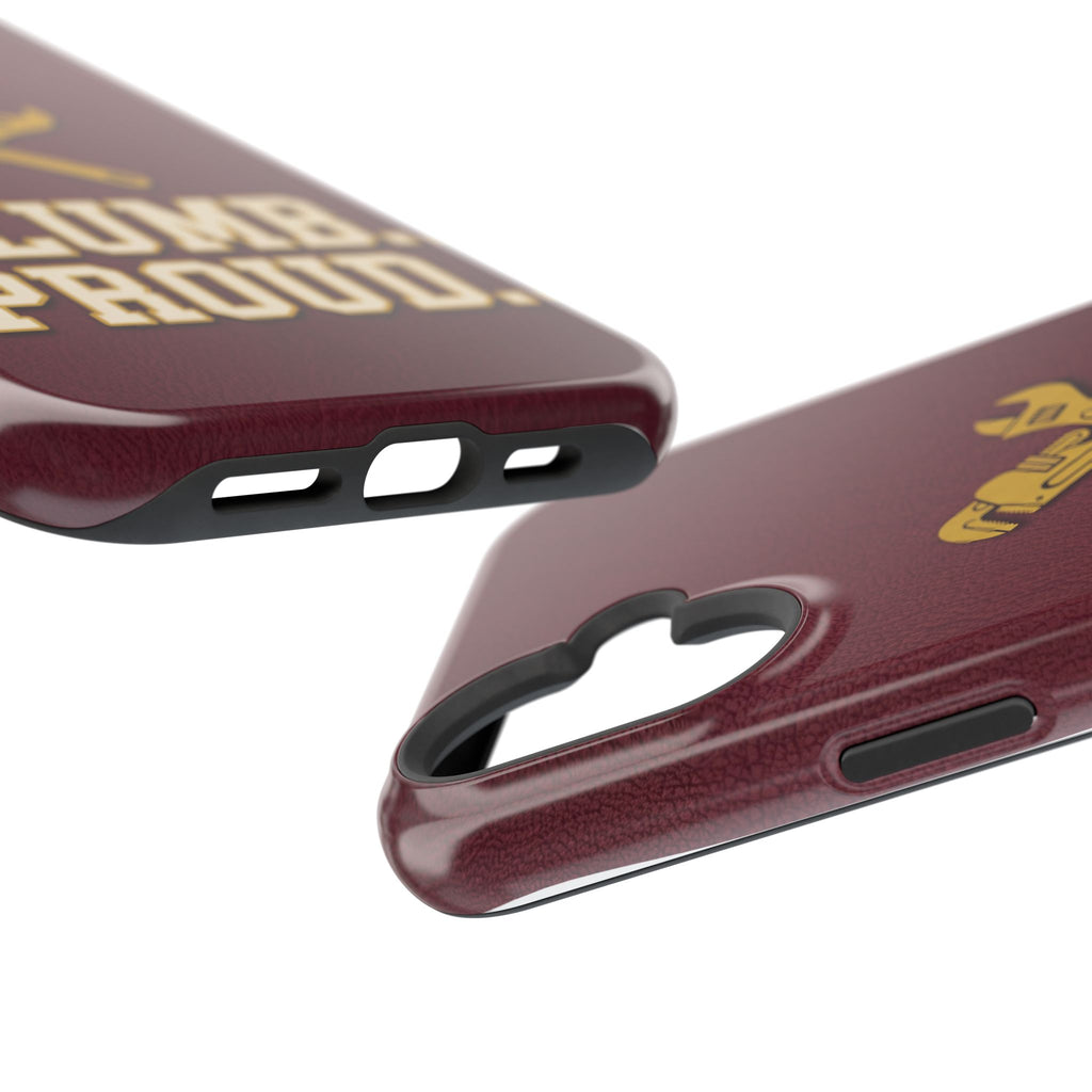 Plumb. Proud. Phone Case — Crossed Wrenches Wireless Charging Cover