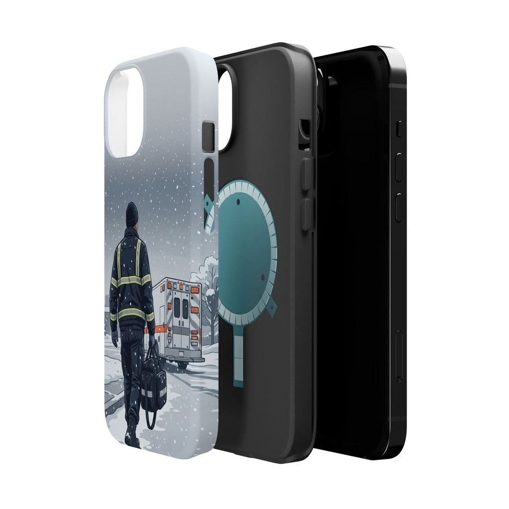 Bold Paramedic/EMT Portrait Phone Case — Magnetic Wireless Charging Cover