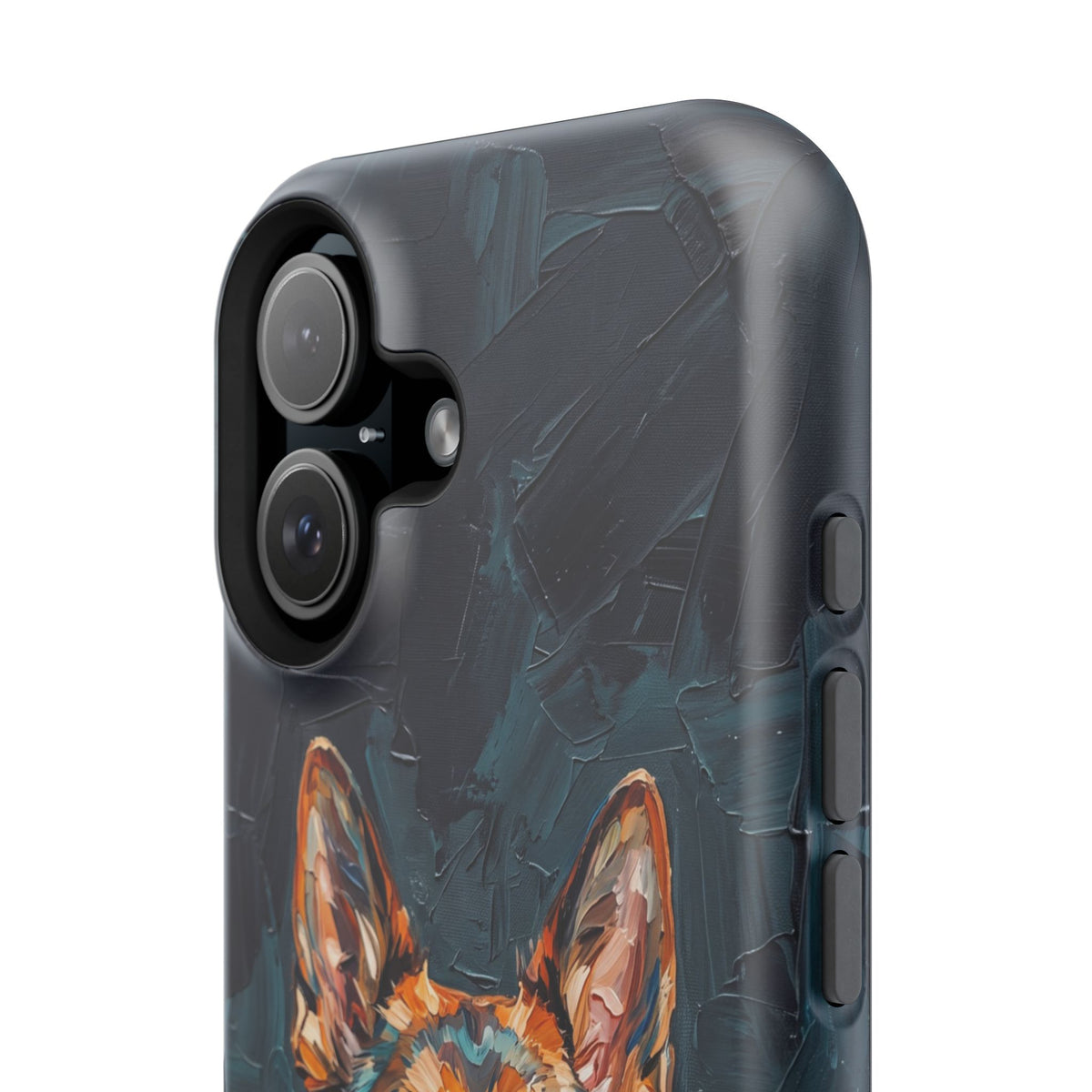 German Shepherd Phone Case | Palette Knife Painting Art — Tough Magnetic Case with Wireless Charging
