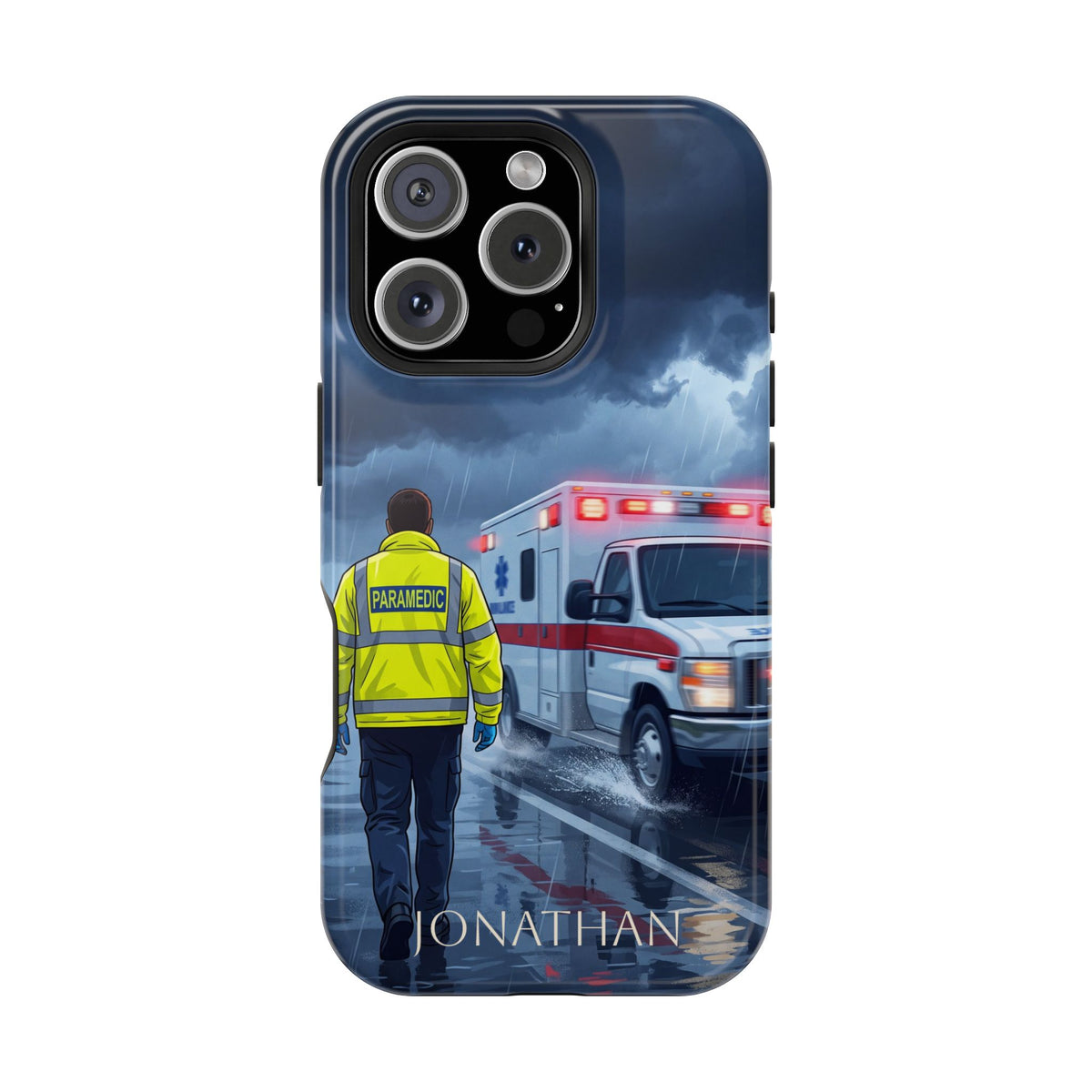 Personalized EMS Storm Phone Case — Wireless Charging Cover