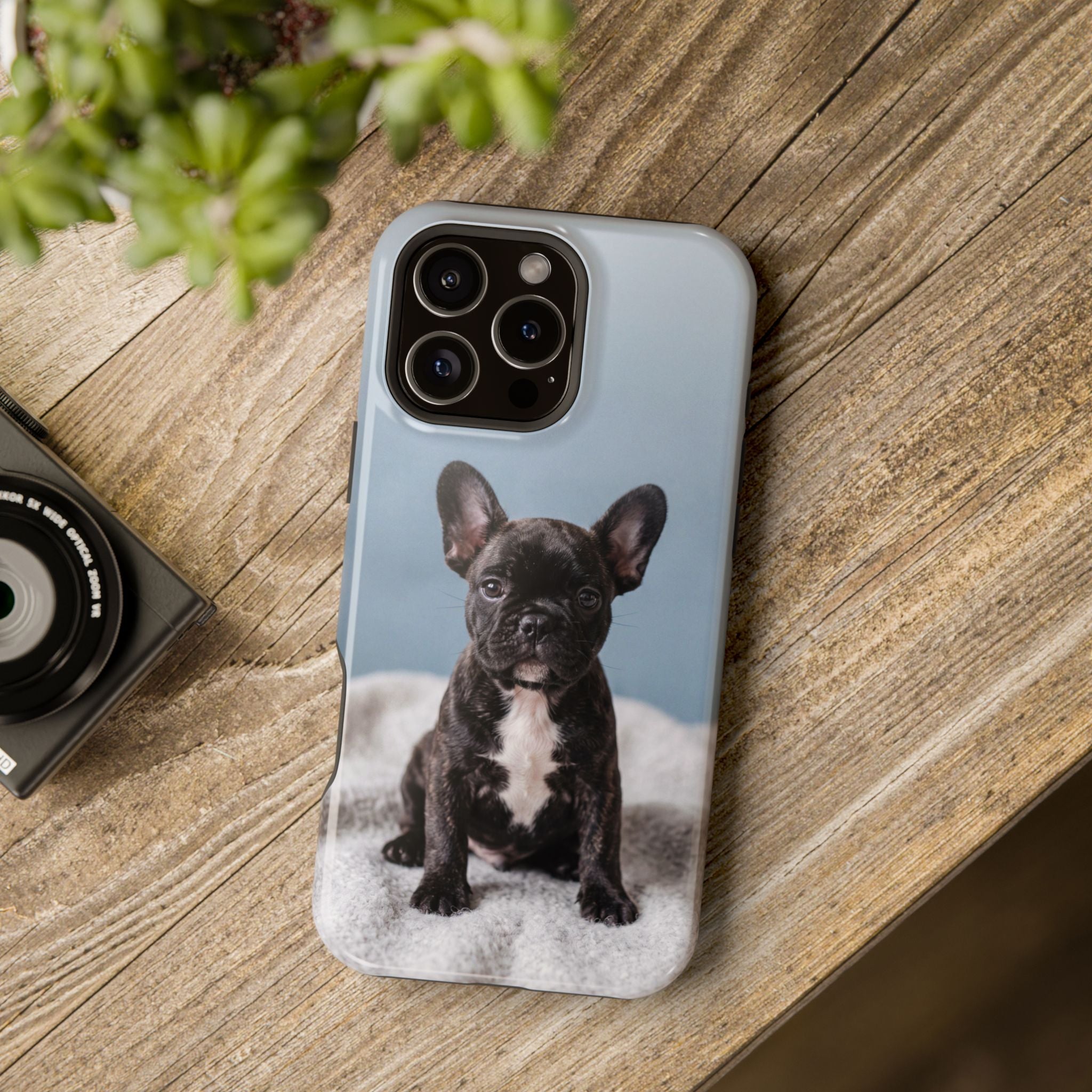 French Bulldog Puppy Phone Case — Impact-Resistant Wireless Charging Cover