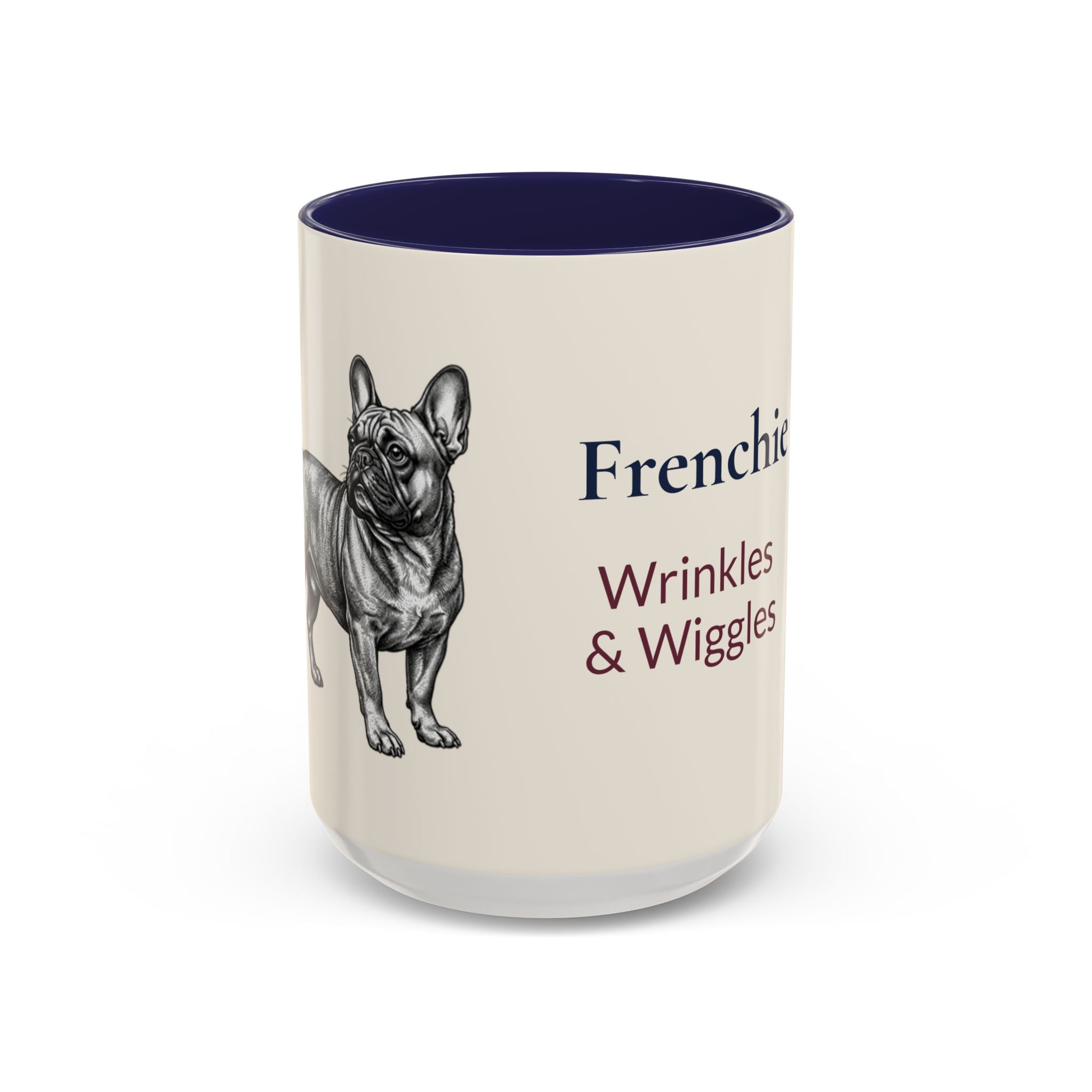 Personalized Frenchie Mug – Custom Name Coffee Mug – French Bulldog Lover Gift