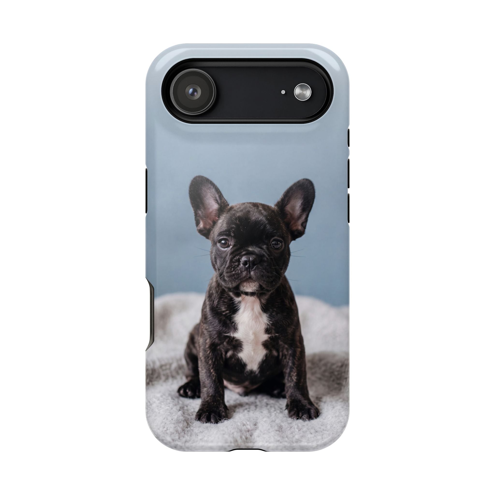 French Bulldog Puppy Phone Case — Impact-Resistant Wireless Charging Cover