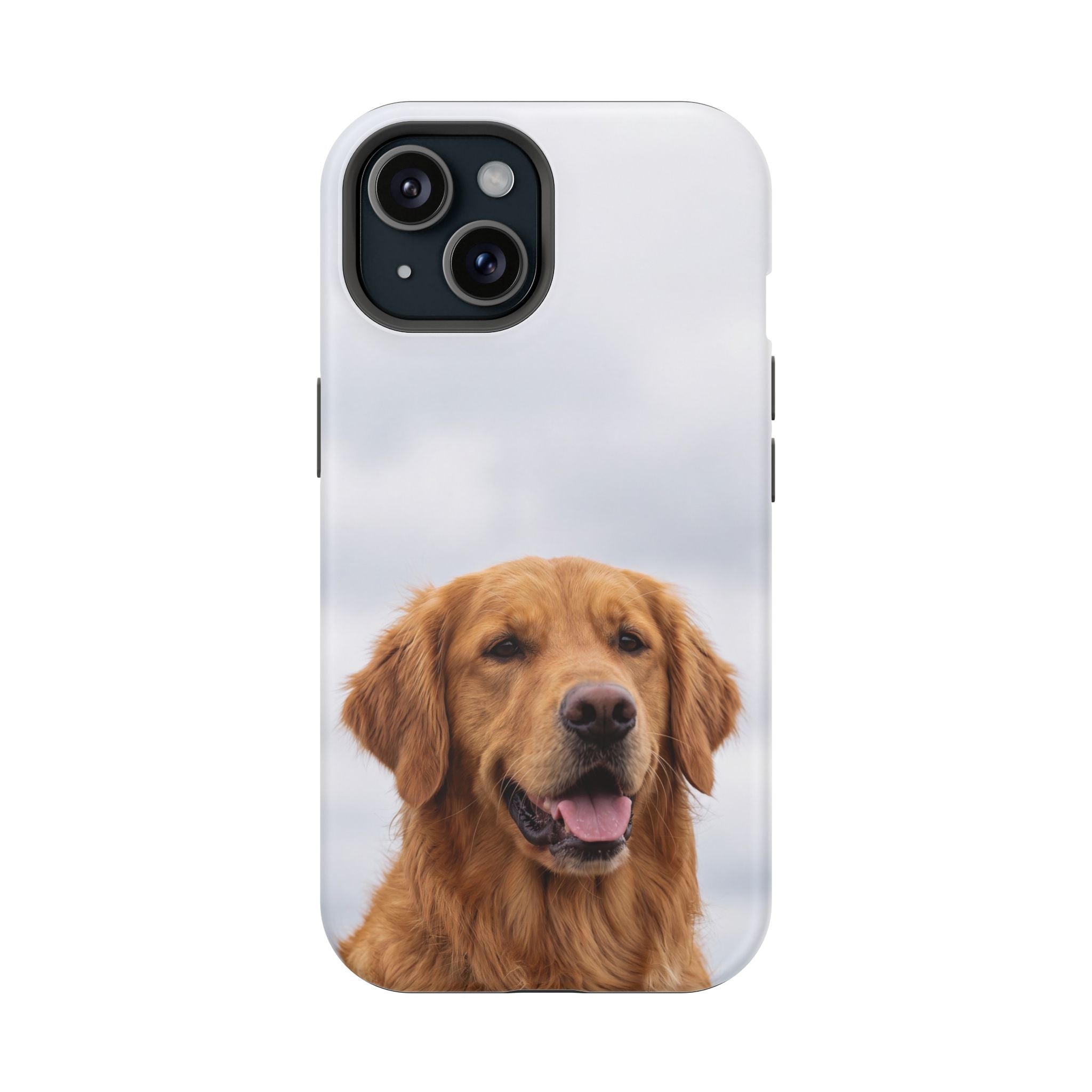 Golden Retriever Phone Case — Impact-Resistant Wireless Charging Cover