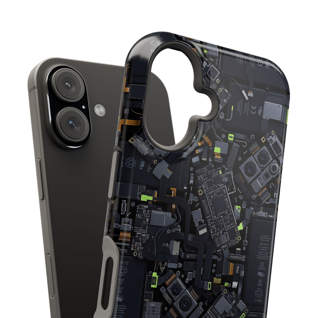 Circuit Core Phone Case — Motherboard Print Wireless Charging Cover