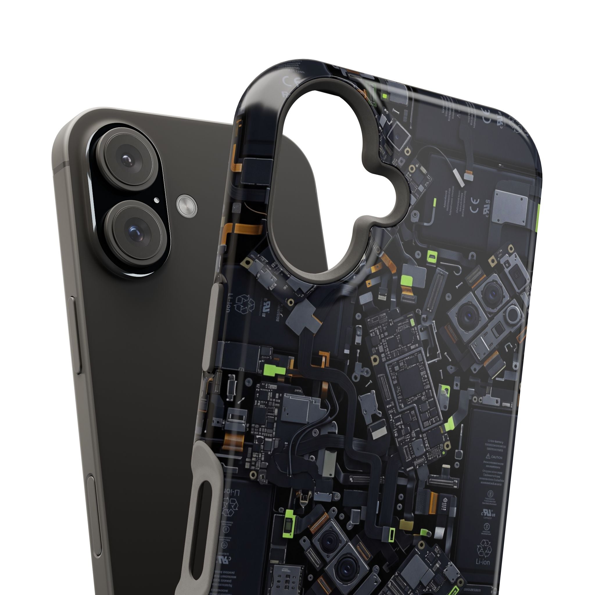 Circuit Core Phone Case — Motherboard Print Wireless Charging Cover