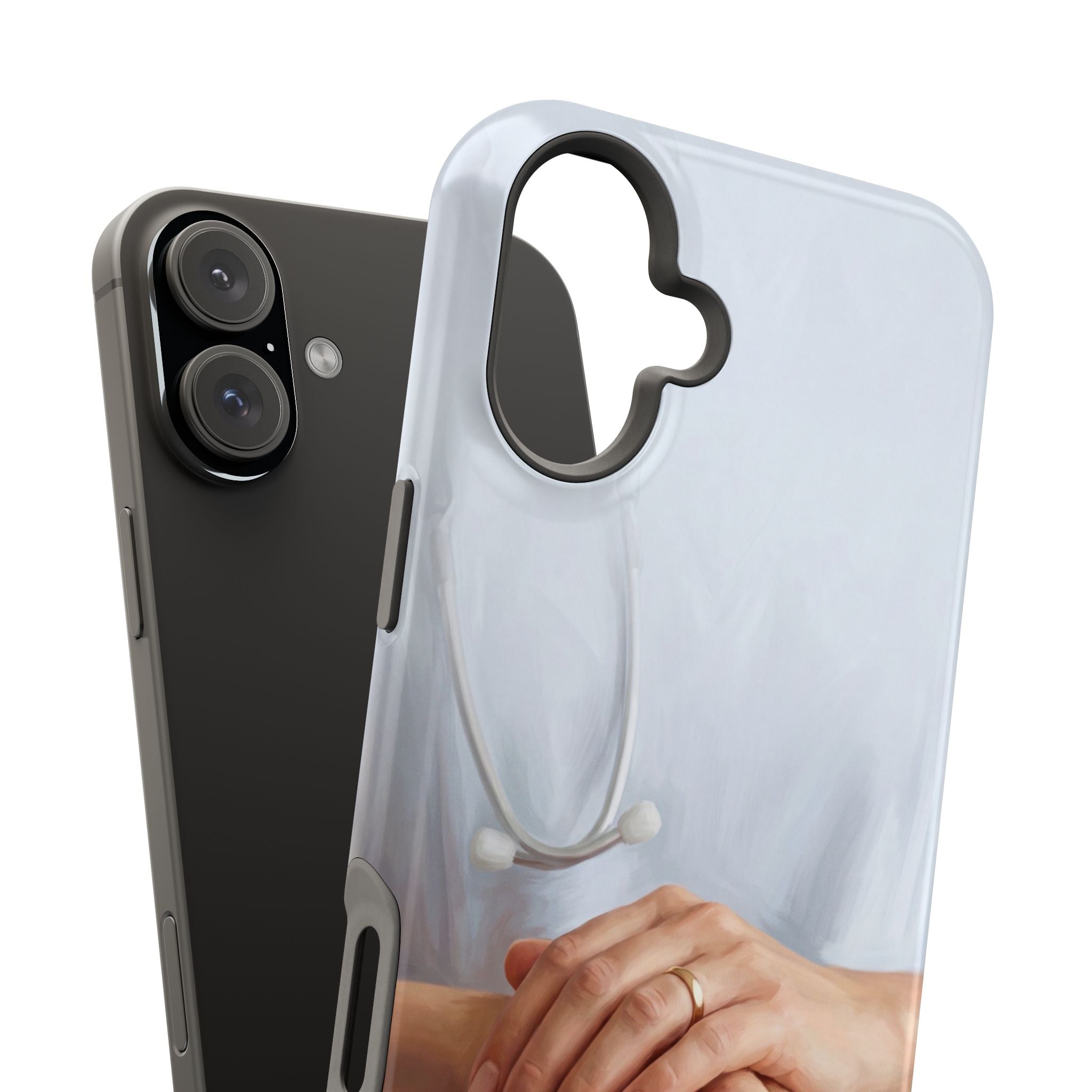 Impact-Resistant Phone Case — Caring Hands Wireless Charging Cover