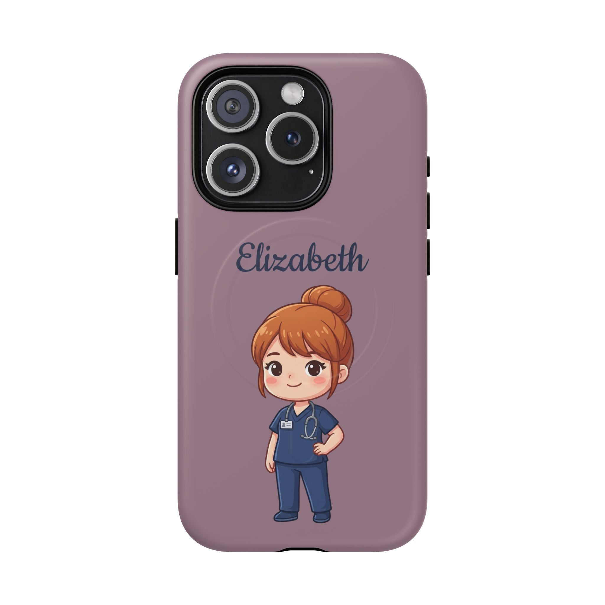 Personalized Nurse Phone Case with Custom Name | MagSafe Compatible iPhone Case