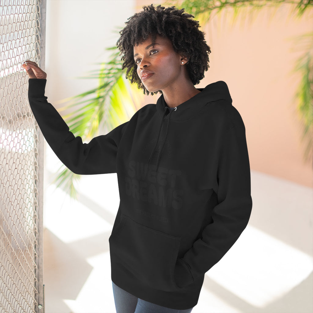 Sweet Dreams Hoodie — Cozy Fleece Pullover with Retro Script