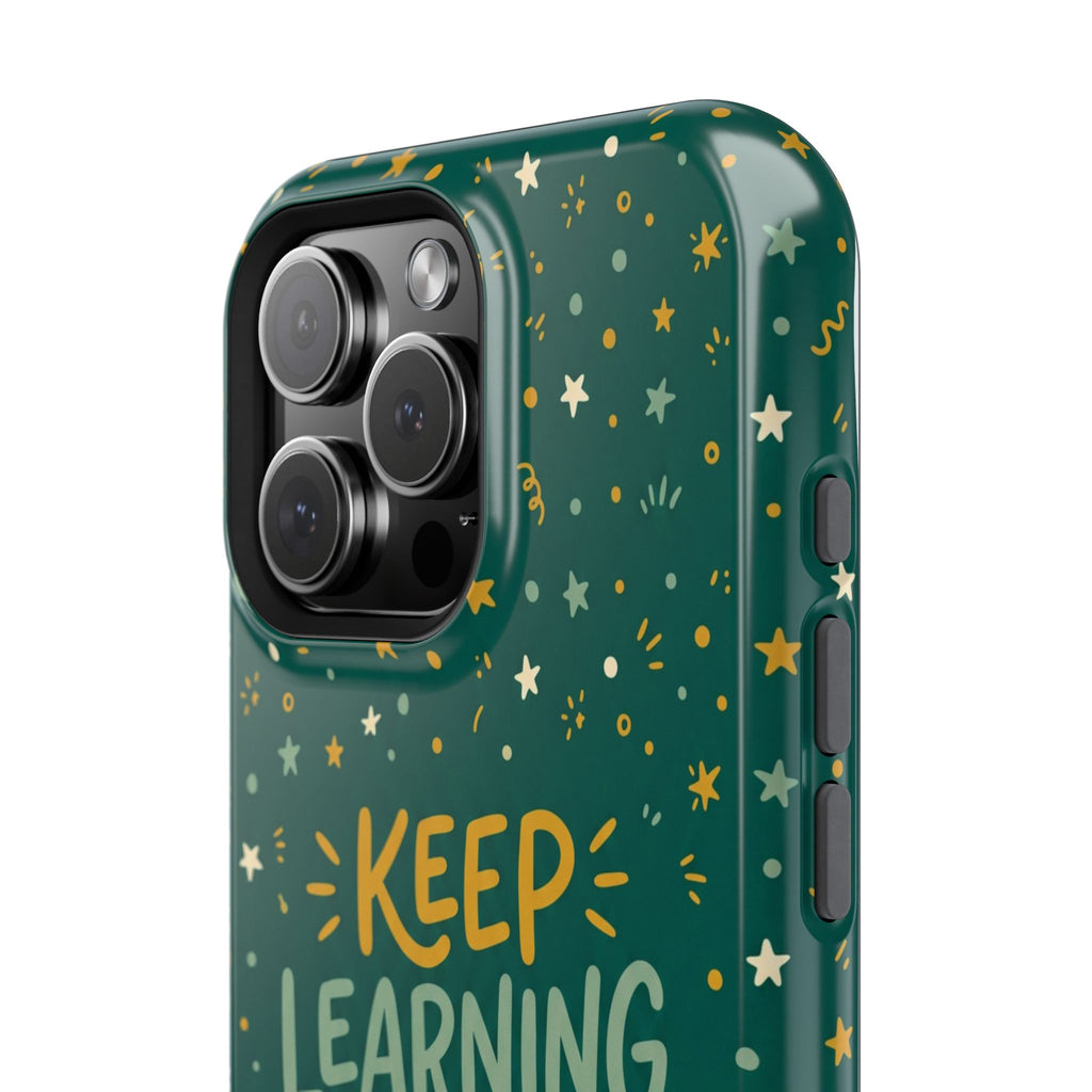 Keep Learning Keep Growing Teacher Phone Case — Wireless Charging Cover