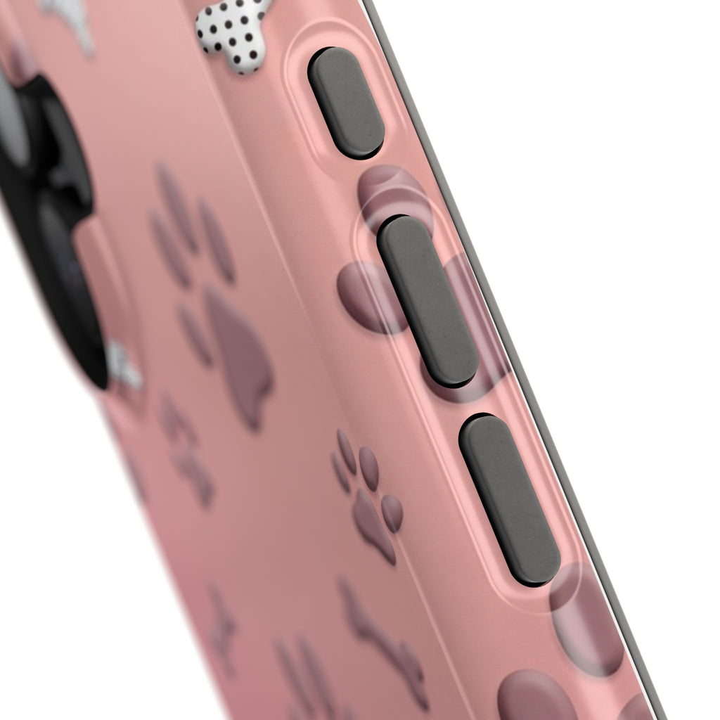 Paws & Bones Phone Case — Impact-Resistant Wireless Charging Cover