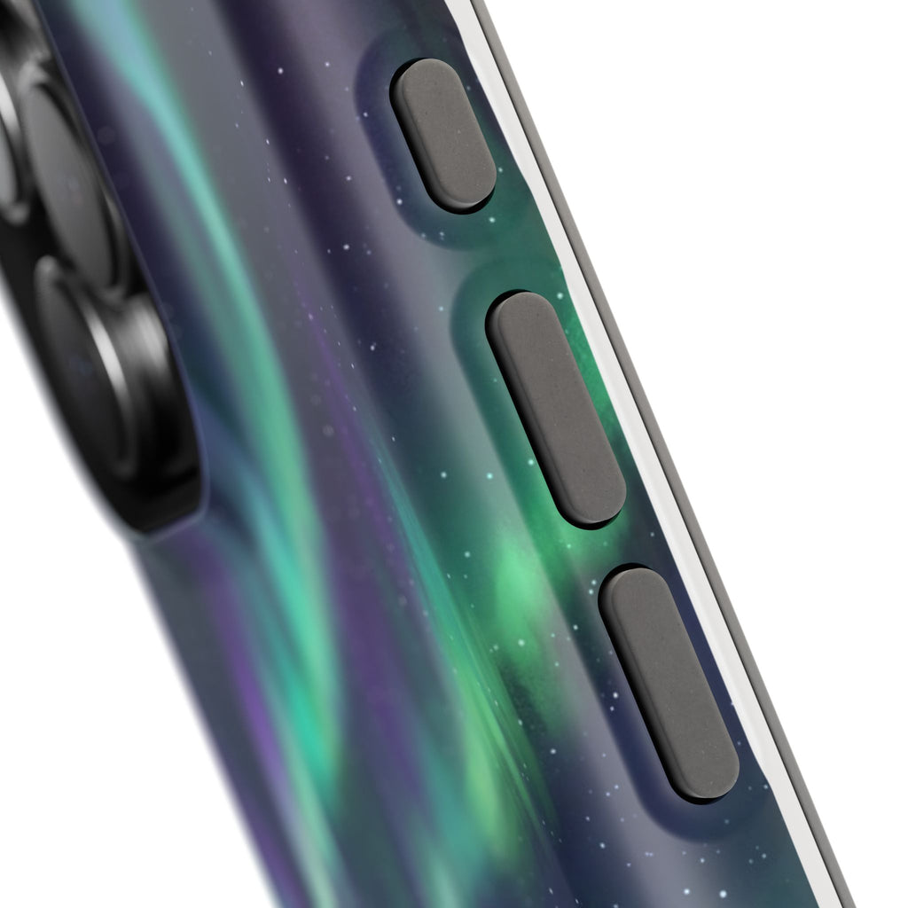 Personalized Dachshund Northern Lights Phone Case — Wireless Charging Cover