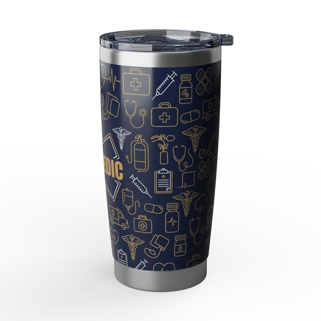 Paramedic/EMT 20oz Tumbler – Star of Life Icon Pattern